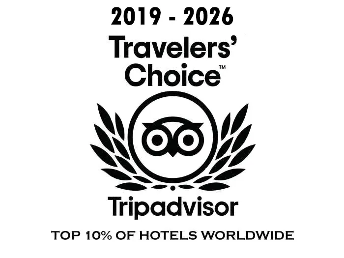 certificate of excellence award from Tripadvisor